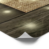 Horseshoe Hydrangea Land Rustikale Hochzeit Willko Poster (Ecke)