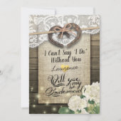 Horseshoe Hydrangea Wood werden Sie meine Bridesma Einladung (Vorderseite)