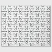 Horseshoe in Stacheldraht Geschenkpapier (Flach)