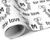 Horseshoe in Stacheldraht Geschenkpapier (Rolleneckpunkt)