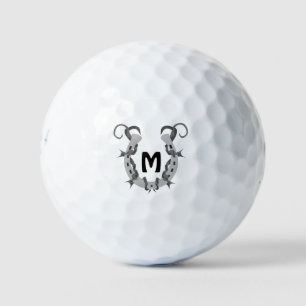 Horseshoe in Stacheldraht Golfball