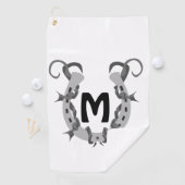 Horseshoe in Stacheldraht Golfhandtuch (Insitu)