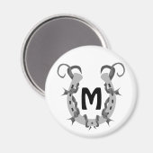 Horseshoe in Stacheldraht Magnet (Vorderseite/Rückseite)