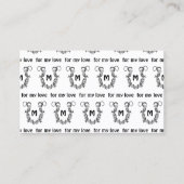 Horseshoe in Stacheldraht Visitenkarte (Vorderseite)