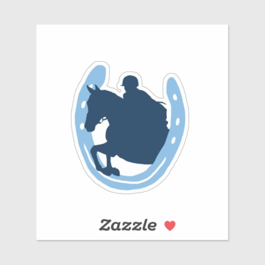 Horseshoe Jumper Sticker (Blatt)