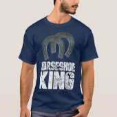 Horseshoe King Pitching Game Tournament T-Shirt (Vorderseite)