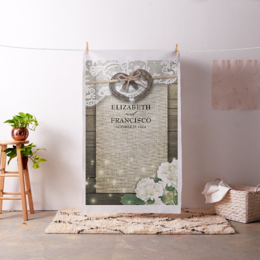 Horseshoe Lace Hydrangea Holz Foto Stand Hintergru Stoff (Beispiel)