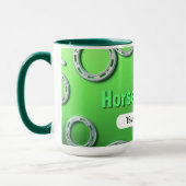 Horseshoe Luck Mug Custom Tasse (Links)