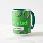 Horseshoe Luck Mug Custom Tasse (VorderseiteRechts)