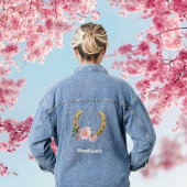 Horseshoe mit Blume Denim Jacket Jeansjacke