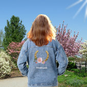 Horseshoe mit Blume Denim Jacket Jeansjacke
