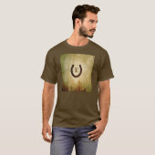 Horseshoe Mit Monogramm Personalisiert T-Shirt (Vorne ganz)