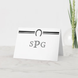 Horseshoe Monogram Stationery