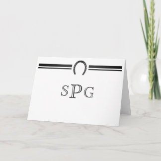 Horseshoe Monogram Stationery