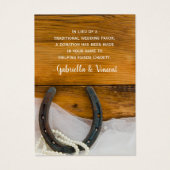 Horseshoe Pearl Country Wedding Wohltätigkeit Fevo (Vorderseite)