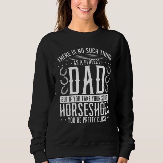 Horseshoe Pitching Dad Fathers Day Tournament Papa Sweatshirt (Vorderseite)