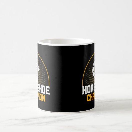 Horseshoe Pitching Horseshoe Champion Pitcher Prem Kaffeetasse (Mittel)