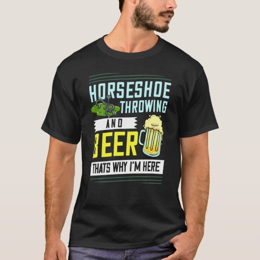 Horseshoe Pitching Throwing Shoes T-Shirt (Vorderseite)