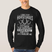 Horseshoe Pitching Tournament Horseshoes Tosser Th T-Shirt (Vorderseite)
