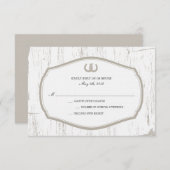 Horseshoe Rustic Barn Wedding RSVP (Vorne/Hinten)