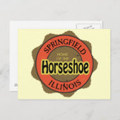 Horseshoe Sandwich Springfield Illinois Postkarte (Vorne/Hinten)