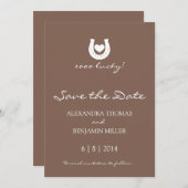 Horseshoe Save the Date (Vorne/Hinten)