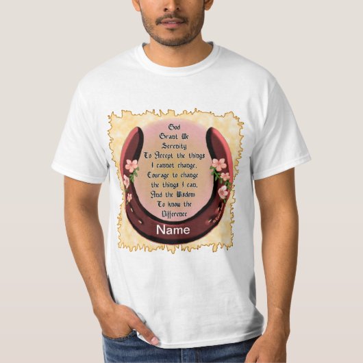 Horseshoe Serenity Prayer T-Shirt (Vorderseite)