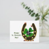 Horseshoe St. Patrick's Day Postcard Postkarte (Stehend Vorderseite)