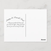 Horseshoe St. Patrick's Day Postcard Postkarte (Rückseite)