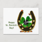 Horseshoe St. Patrick's Day Postcard Postkarte (Vorderseite)