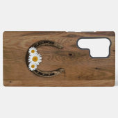 Horseshoe und Daisies Samsung Galaxy Hülle (Rückseite (Horizontal))