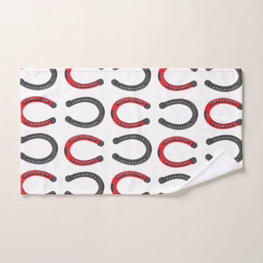 Horseshoe Viel Glück Horseshoe Badhandtuch Set (Handtuch)