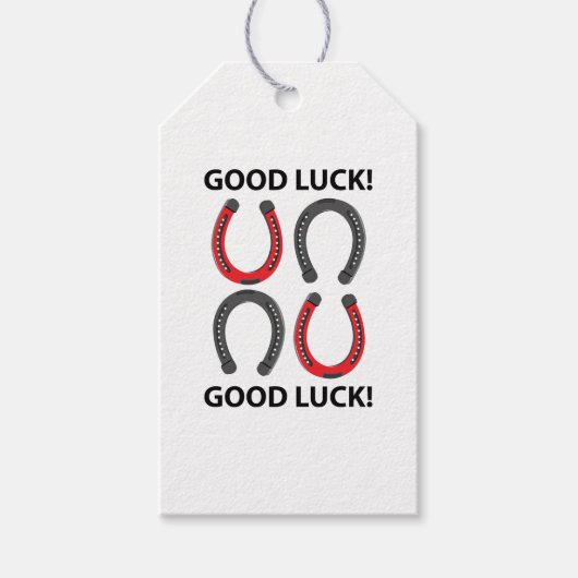 Horseshoe Viel Glück Horseshoe Geschenkanhänger (Vorderseite)