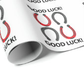 Horseshoe Viel Glück Horseshoe Geschenkpapier (Rolleneckpunkt)