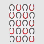 Horseshoe Viel Glück Horseshoe Golfhandtuch (Vorderseite)