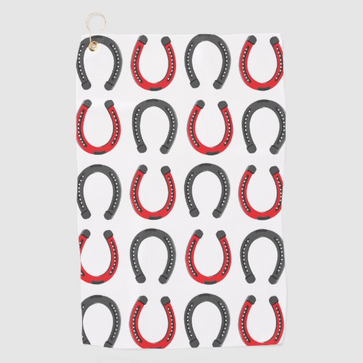 Horseshoe Viel Glück Horseshoe Golfhandtuch (Vorderseite)