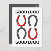 Horseshoe Viel Glück Horseshoe Postkarte (Vorne/Hinten)