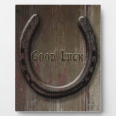 Horseshoe Viel Glück Symbol Plaque Fotoplatte (Vorderseite)