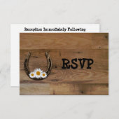 Horseshoe Wedding Reception UAWG Einladung (Vorne/Hinten)