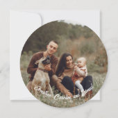 Horseshoe Weihnachtskranz Feiertagskarte (Rückseite)