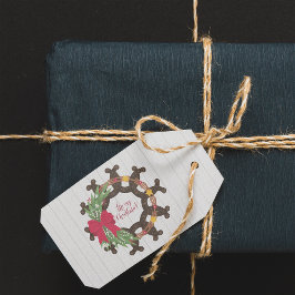 Horseshoe Weihnachtskranz Geschenkanhänger