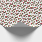 Horseshoe Weihnachtskranz Geschenkpapier (Ecke)