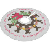 Horseshoe Weihnachtskranz Polyester Weihnachtsbaumdecke (Schrägansicht)