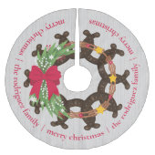 Horseshoe Weihnachtskranz Polyester Weihnachtsbaumdecke (Vorderseite)