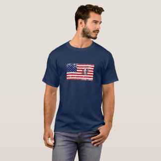Horseshoe-Werfen Basic Dunkel T-Shirt USA