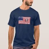 Horseshoe-Werfen Basic Dunkel T-Shirt USA (Vorderseite)