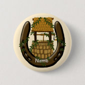 Horseshoe wünscht gut button (Vorderseite)