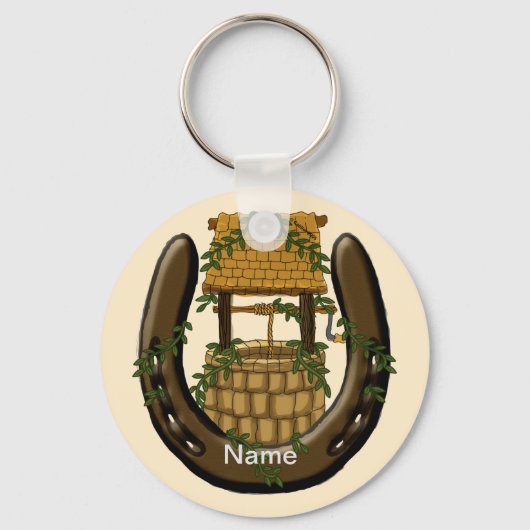 Horseshoe wünscht gut schlüsselanhänger (Vorderseite)