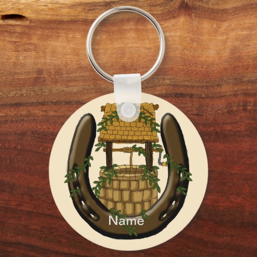 Horseshoe wünscht gut schlüsselanhänger (Vorderseite)