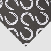 Horseshoes Black Equestrian Cowboy Horse Barn Seidenpapier (Ausschnitt)